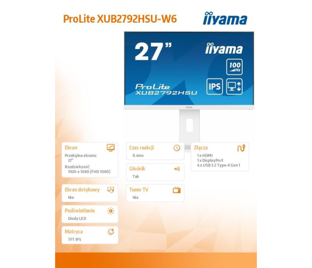 iiyama ProLite XUB2792HSU-W6 - 1207634 - zdjęcie 11